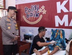 Polda Jatim Gelar Baksos dan Bakkes Laksanakan Program “Polisi Baik” di Lamongan