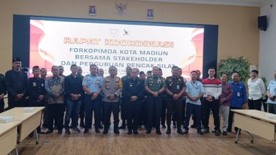 Rapat Kordinasi Forkompinda Kota Madiun Bersama Stakeholder dan Perguruan Pencak Silat