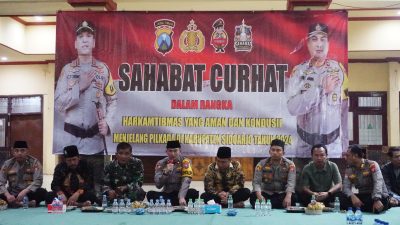 Sahabat Curhat di Krian, Ngobrol Gayeng Seputar Kamtibmas