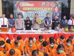 70 Tersangka Pelaku Kriminalitas Diamankan Polresta Sidoarjo