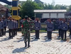 Babinsa Koramil 0813-09/Sumberrejo Bojonegoro Bekali Bela Negara Linmas Desa Sumberharjo