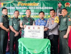 Dandim 0813 Bojonegoro Resmikan Gedung Baru Markas Koramil Baureno