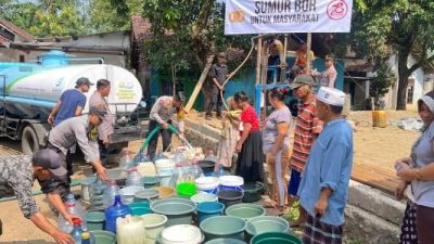 Kado Hari Bhayangkara ke-78, Polres Jember Bangun Sumur Bor Bantu 125 KK Warga Atasi Dampak Kekeringan