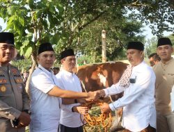 Kapolres Wonogiri Hadiri Penyerahan Sapi Kurban dari Presiden Joko Widodo