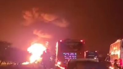 Ledakan Dahsyat Terjadi di Tol Ngawi