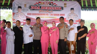 Polres Wonogiri Gelar Doa Bersama Lintas Agama Peringati HUT Bhayangkara ke-78
