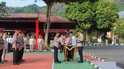 Kapolres Wonogiri Pimpin Sertijab, Kasat Narkoba Hingga Tiga Kapolsek Berganti