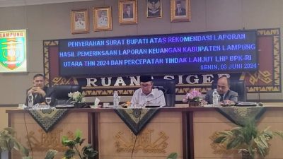 Rapat Penyerahan Surat Bupati atas Rekomendasi LHP LPK RI, Memastikan Akuntabilitas dan Transparansi Pengelolaan Keuangan Daerah