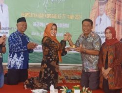 Bupati Ikhfina Hadiri Tasyakuran Hari Koperasi ke-77 di Pendopo Kecamatan Puri, Diwarnai Pemotongan Tumpeng hingga Doorprize