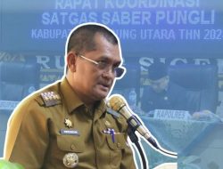 Buka Rakor Satgas Saber Pungli, Drs. H. Aswarodi MSi. : Lampung Utara Harus Bersih Dari Pungli