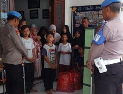 Hari Bhayangkara ke-78, Si Propam Polresta Sidoarjo Berbagi di Panti Asuhan