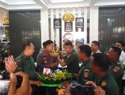 Kodim 0728/Wonogiri Berikan Surprise di HUT Bhayangkara ke-78 untuk Polres Wonogiri