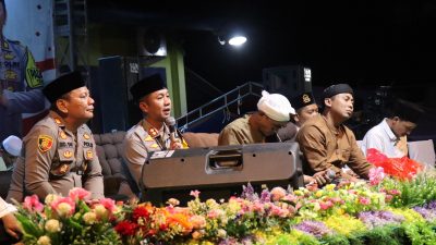 Polisi di Bojonegoro Gelar Sholawatan Berharap Kamtibmas dan Pilkada Aman