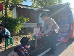 Polres Wonogiri Sosialisasikan Tertib Berlalulintas Saat Car Free Day di Giritontro