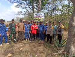 Polsek Temayang Bersama Koramil, Perhutani dan Satgas Gakpoktanhut Pasang Himbuan Larangan Karhutla