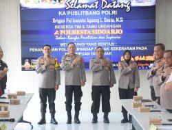 Puslitbang Polri ke Polresta Sidoarjo, Teliti Penanganan Kekerasan Perempuan dan Anak