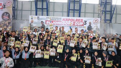 Tutup Kejuaraan Kapolres Bojonegoro Cup 3, AKBP Mario Prahatinto: Kita Semua Bersaudara