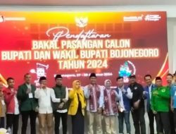 14 Partai Usung Setyo Wahono-Nurul Azizah Daftar ke KPU Bojonegoro, Maju Pilbup 2024