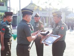 Dandim 0813 Bojonegoro Pimpin Upacara Purna Tugas Anggota