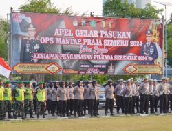 Gelar Pasukan Operasi Mantap Praja Semeru 2024, Sidoarjo Siap Pilkada Aman