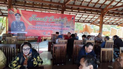 Jumat Curhat, Polres Wonogiri Ajak Masyarakat Bersinergi Wujudkan Kamtibmas Aman Kondusif