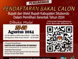 KPU Situbondo Buka Pendaftaran Bakal Calon Bupati dan Wakil Bupati