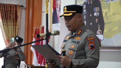 Kapolres Wonogiri Pimpin Sertijab Kasat Lantas dan Kapolsek Ngadirojo