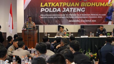 Melalu Latkatpuan Polda Jateng Tingkatkan Peran Humas Menyambut Pilkada 2024 dengan Aman
