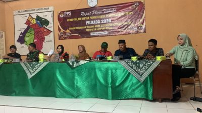 PPS Tanjung Aman Gelar Rapat Pleno Terbuka, Rekapitulasi DPHP Pilkada 2024