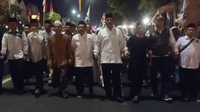 Usai Ziarah ke Makam Abah Yat dan Silaturahmi ke Pondok Pesantren, Pasangan Gus Juned – Mas Amin Daftar ke KPU