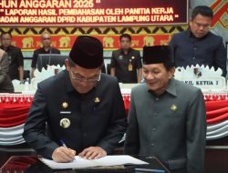 Pj. Bupati Lampung Utara Hadiri Rapat Paripurna Pembahasan Perubahan KUA dan PPAS APBD Tahun 2024