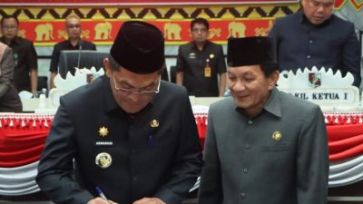 Pj. Bupati Lampung Utara Hadiri Rapat Paripurna Pembahasan Perubahan KUA dan PPAS APBD Tahun 2024