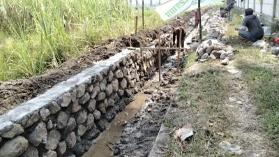 Proyek Plengsangan di Desa Candipari Sidoarjo Diduga Siluman