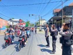 Ratusan Anggota Polisi Amankan Tahapan Pendaftaran Paslon Peserta Pilkada di Kota Bima