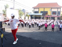 Semarak Kemerdekaan RI ke-79, Polres Bojonegoro Gelar Olahraga Bersama