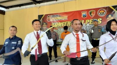 Seorang Pelajar Kediri Ditangkap Polisi Sidoarjo Usai Kedapatan Bawa Sajam untuk Tawuran
