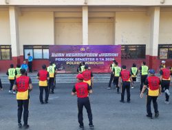 Tingkatkan Fisik Personilnya, Polres Wonogiri Uji Kesamaptaan Bagi Personilnya
