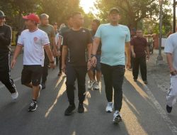 Anggota DPRD Kota Mojokerto Mayor Inf (Purn) Rufis Bahrudin Ikuti Jalan Sehat Bersama Pj. Walikota