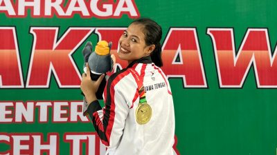 Bikin Bangga, Polwan Polres Jepara Sumbang Medali Emas untuk Jateng di PON XXI