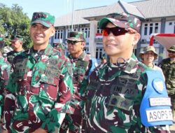 Dandim 0823 Situbondo Menyambut Kunjungan Kerja Dankodiklat TNI untuk Meninjau Latgabma Super Garuda Shield