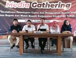 KPU Situbondo Rangkul Berbagai Media Sosialisasikan Tahapan Pilkada Serentak 2024 dan Penetapan 2 Paslon Sebagai Peserta Pilkada