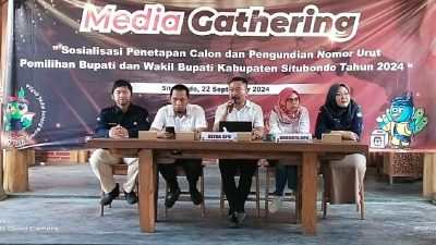 KPU Situbondo Rangkul Berbagai Media Sosialisasikan Tahapan Pilkada Serentak 2024 dan Penetapan 2 Paslon Sebagai Peserta Pilkada