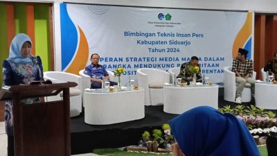 Kominfo Sidoarjo Gelar Bimbingan Teknis Bagi Awak Media, Tekankan Pentingnya Peran Dalam Demokrasi