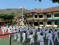 Pertajam Kemampuan, Polres Wonogiri Gelar Latihan Beladiri Polri