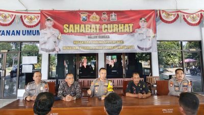 Polsek Krembung Gelar Curhat Kamtibmas, Wujudkan Pilkada Damai