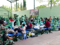 Sambut HUT ke- 79 TNI, Kodim 0813 Bojonegoro Gelar Bakti Kesehatan