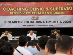 Tingkatkan Kualitas Pelayanan, Polresta Banyuwangi Gelar Coaching Clinic