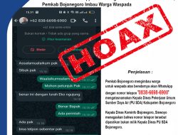 Beredar Akun WhatsApp Palsu Mengatasnamakan Kadin PU SDA Pemkab Bojonegoro, Imbau Warga Waspada
