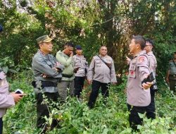 Brimob Watukosek Beserta Jajarannya Kunker ke Perhutani KPH Bondowoso, Tinjau Persiapan Tempat Latihan Siswa