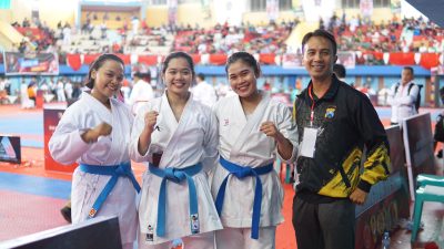 Dua Polwan Polresta Sidoarjo Raih Prestasi di Kejuaraan Karate Piala Panglima TNI 2024